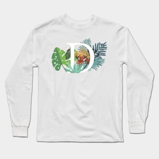 Plant Letter D Long Sleeve T-Shirt